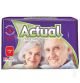 Actual Double, scutece textil incontinență adulți, mărimea L 100-150 cm, 70-120kg, 30 bucăți