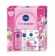 Set Cadou Femei Nivea Pink Passion, Masca Rose Touch, Gel de Dus 250 ml si Deodorant Spray 150 ml